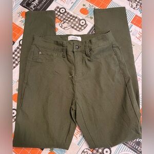 Dark forest green hyper stretch jeans size 12